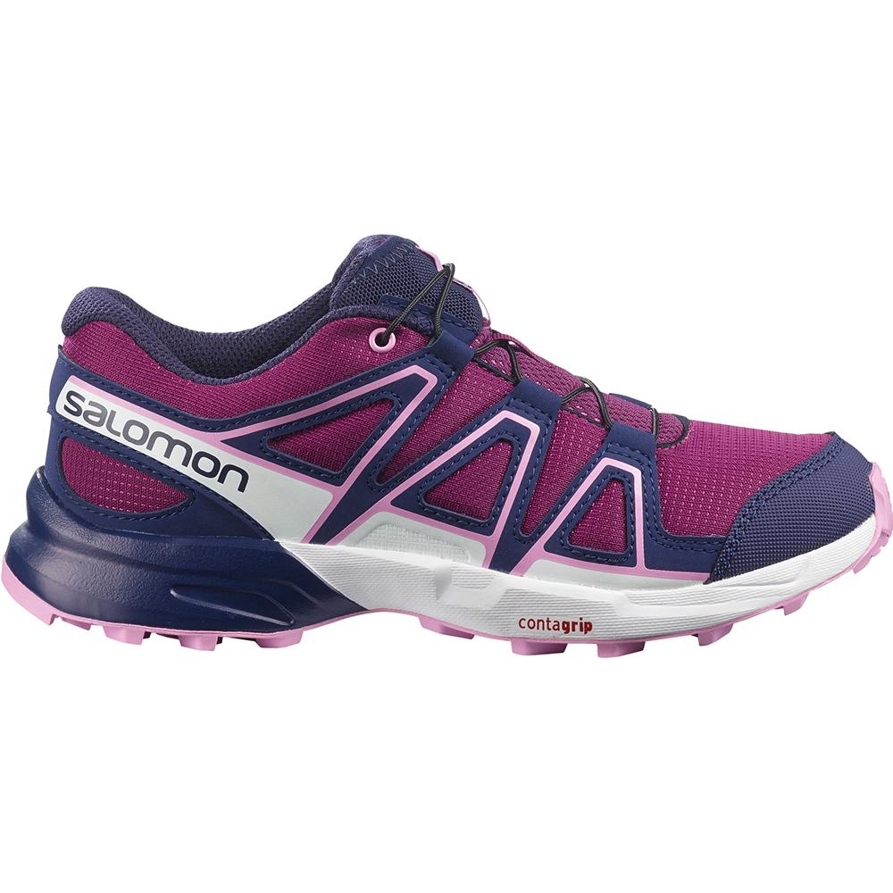 Salomon SPEEDCROSS J Zapatillas Trail Running Niños - Moradas - Colombia (26974-FUWK)